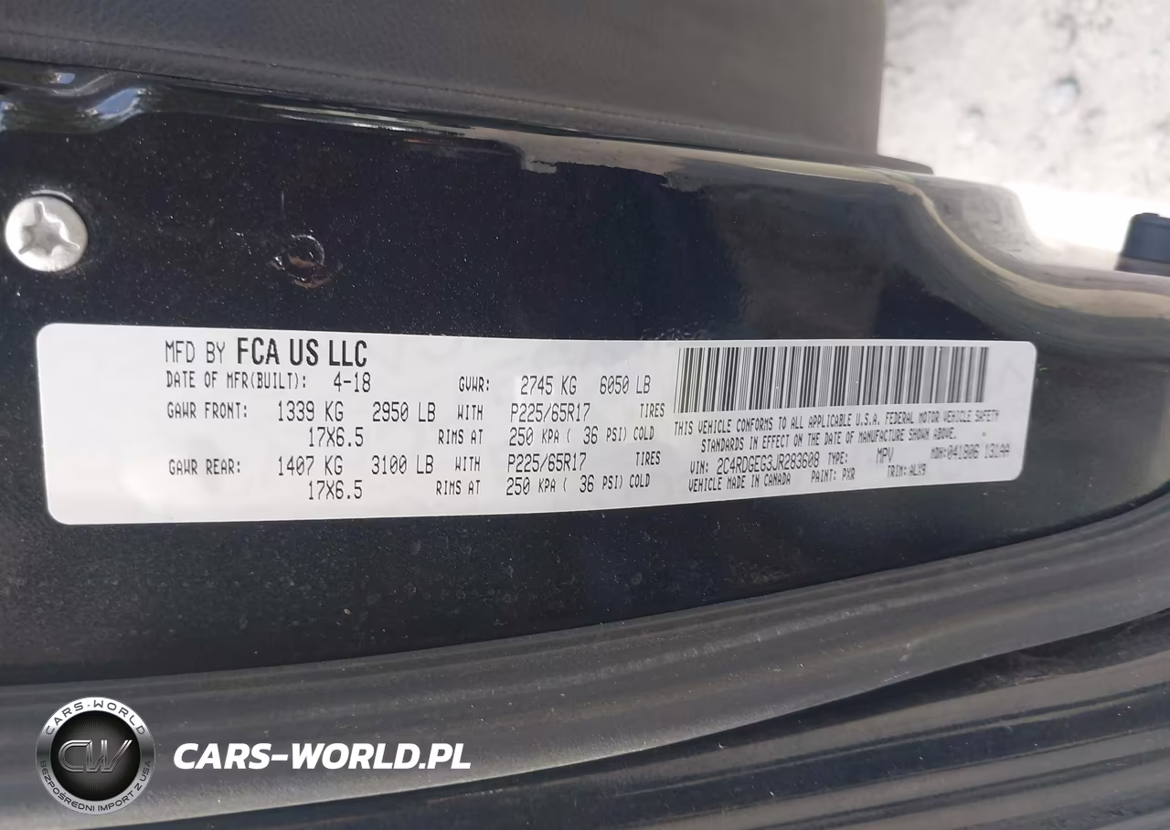 2018 Dodge Grand Caravan Gt VIN:2C4RDGEG3JR283608 - 9