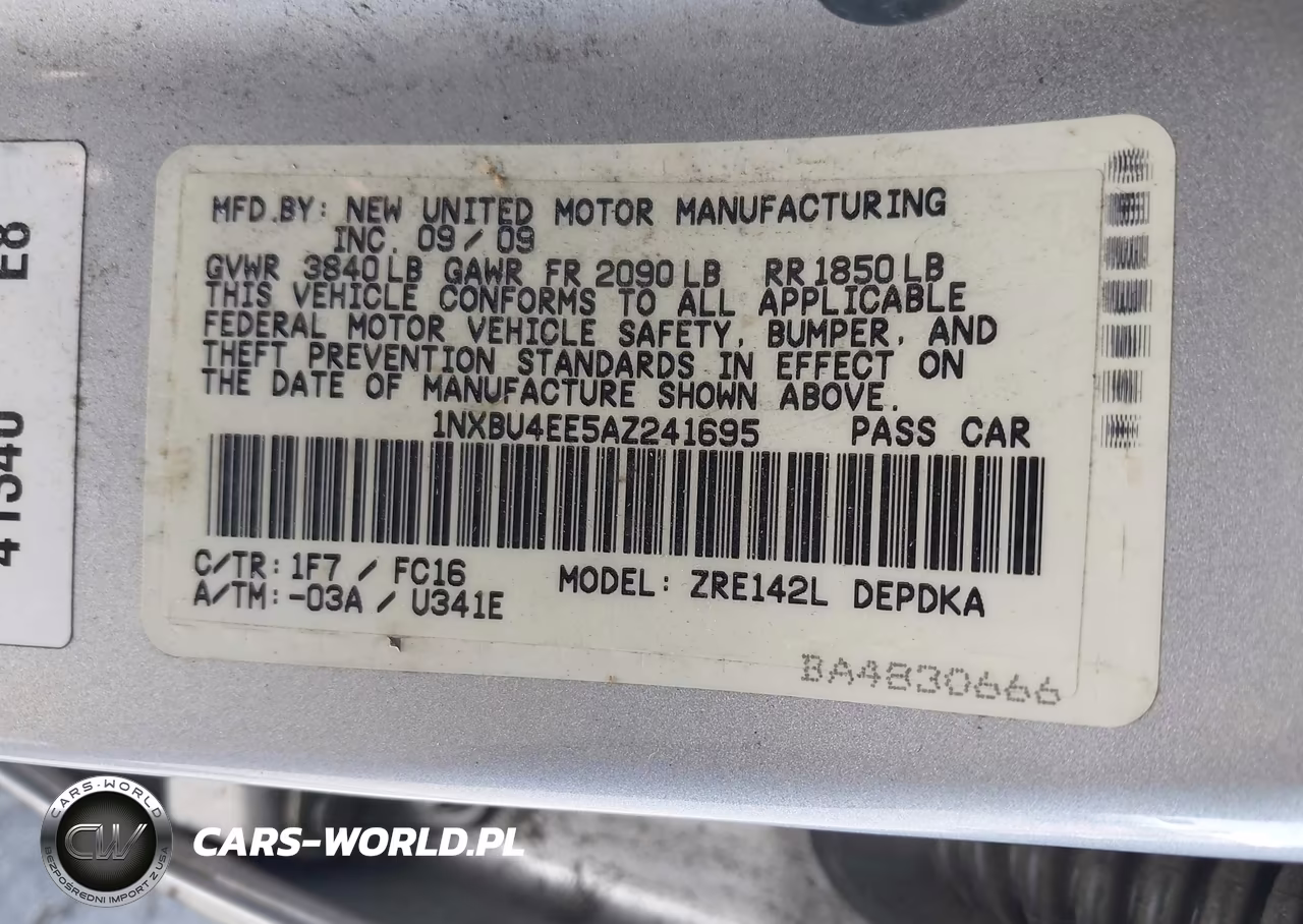 2010 Toyota Corolla Le VIN:1NXBU4EE5AZ241695 - 9
