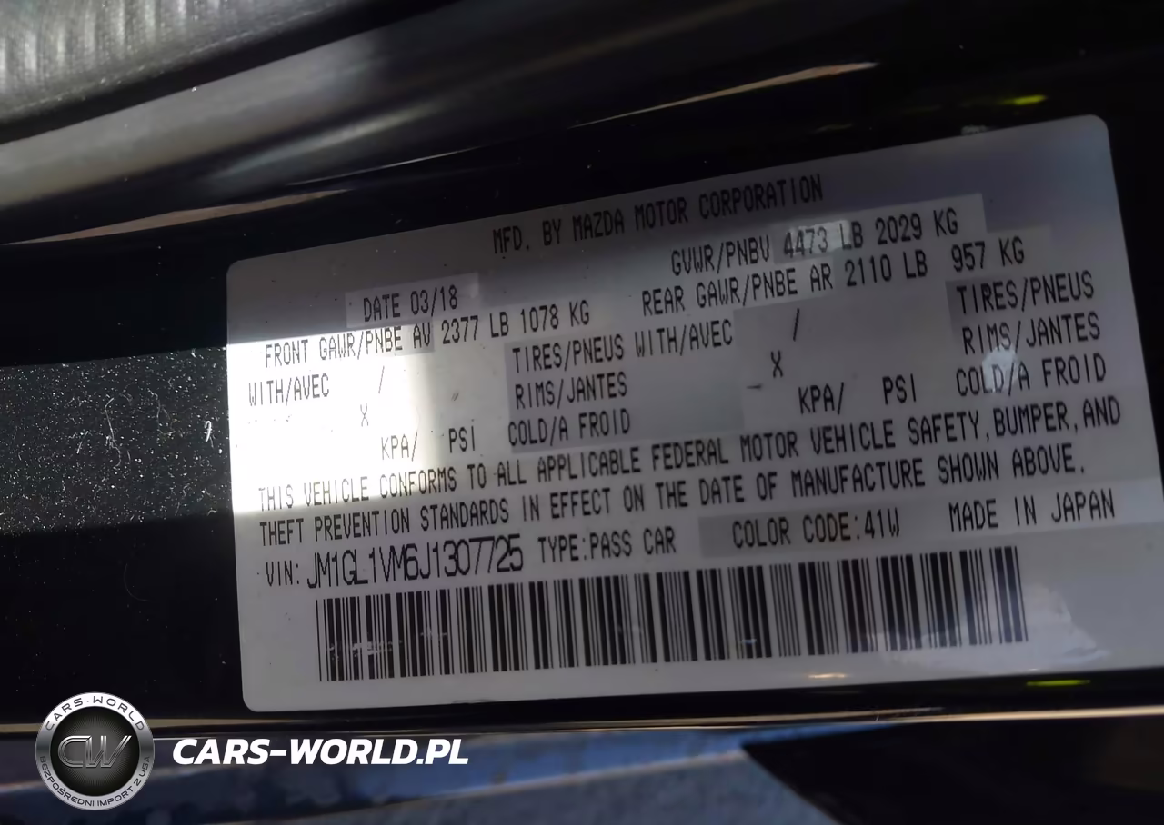 2018 Mazda Mazda6 Touring VIN:JM1GL1VM6J1307725 - 9