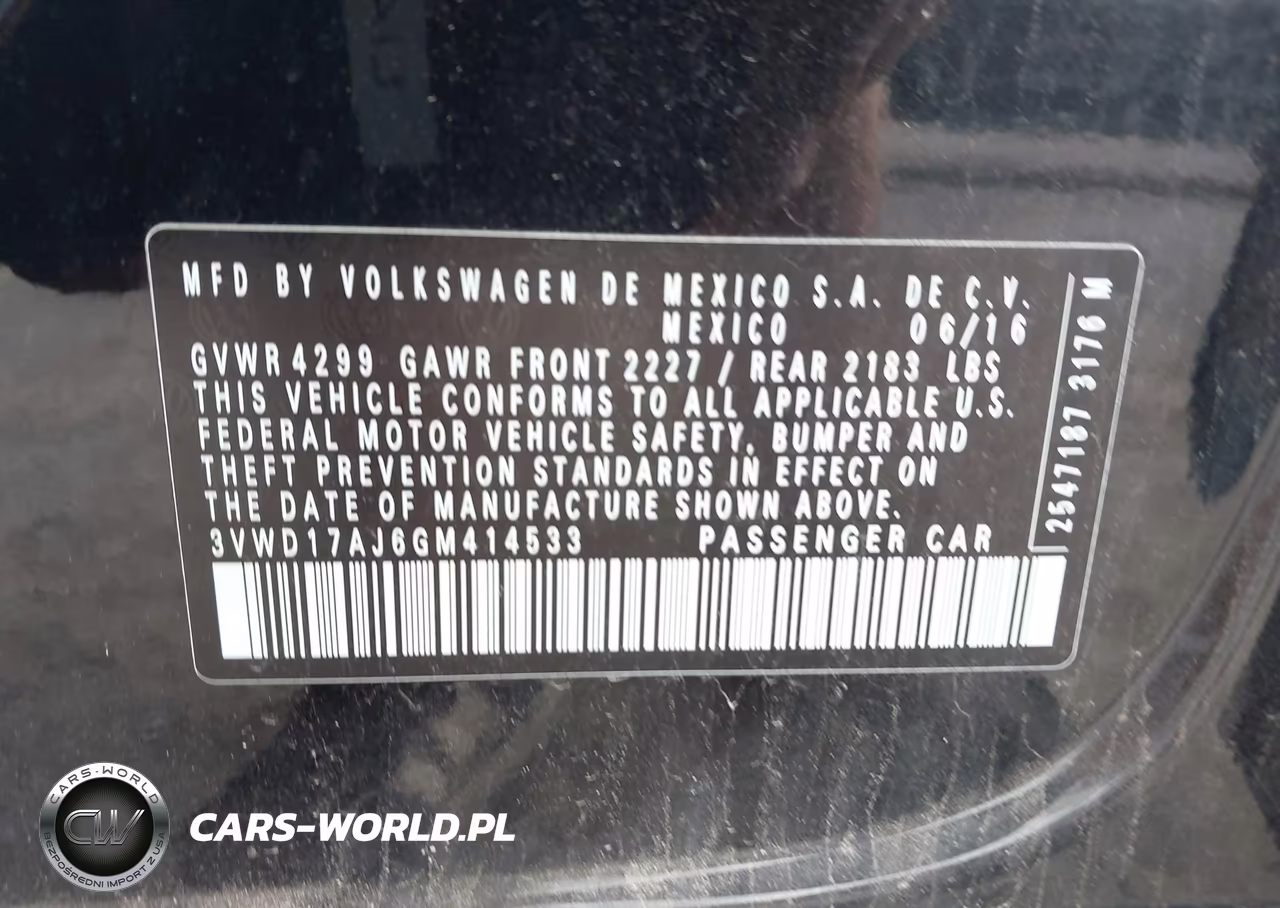 2016 Volkswagen Jetta 1.8T Sport VIN:3VWD17AJ6GM414533 - 9