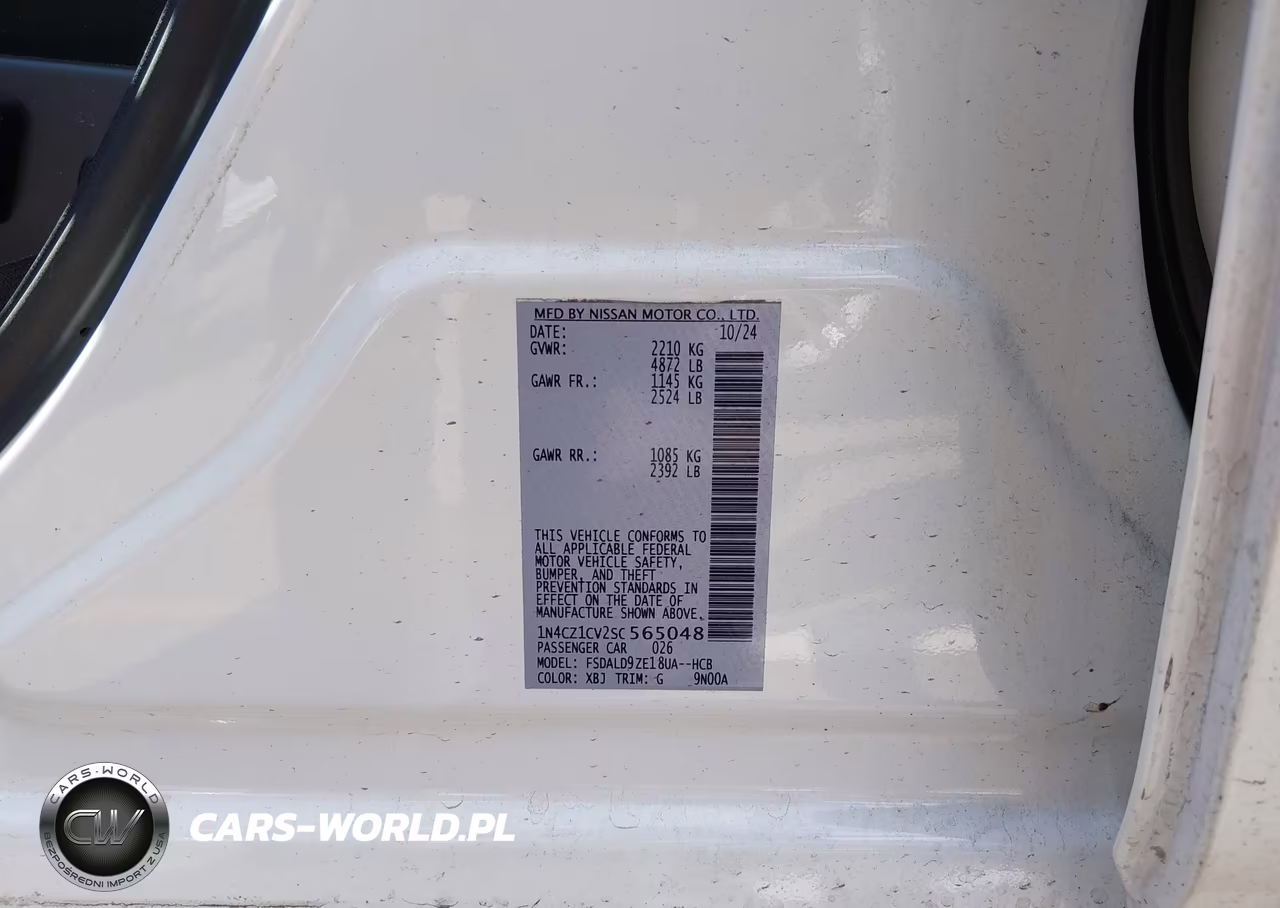 2025 Nissan Leaf Sv Plus VIN:1N4CZ1CV2SC565048 - 9