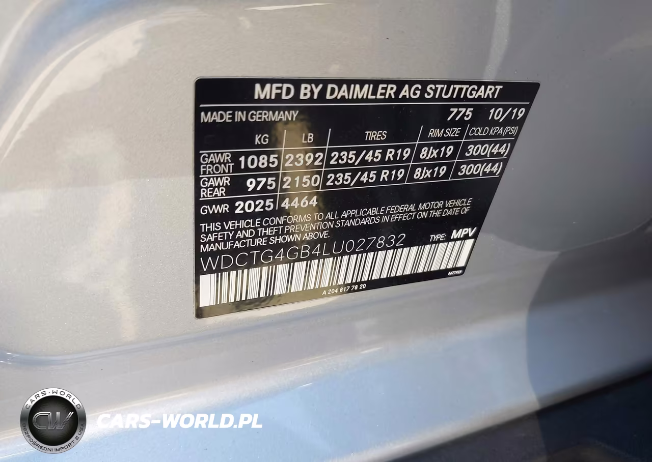 2020 Mercedes-Benz Gla 250 4Matic VIN:WDCTG4GB4LU027832 - 9