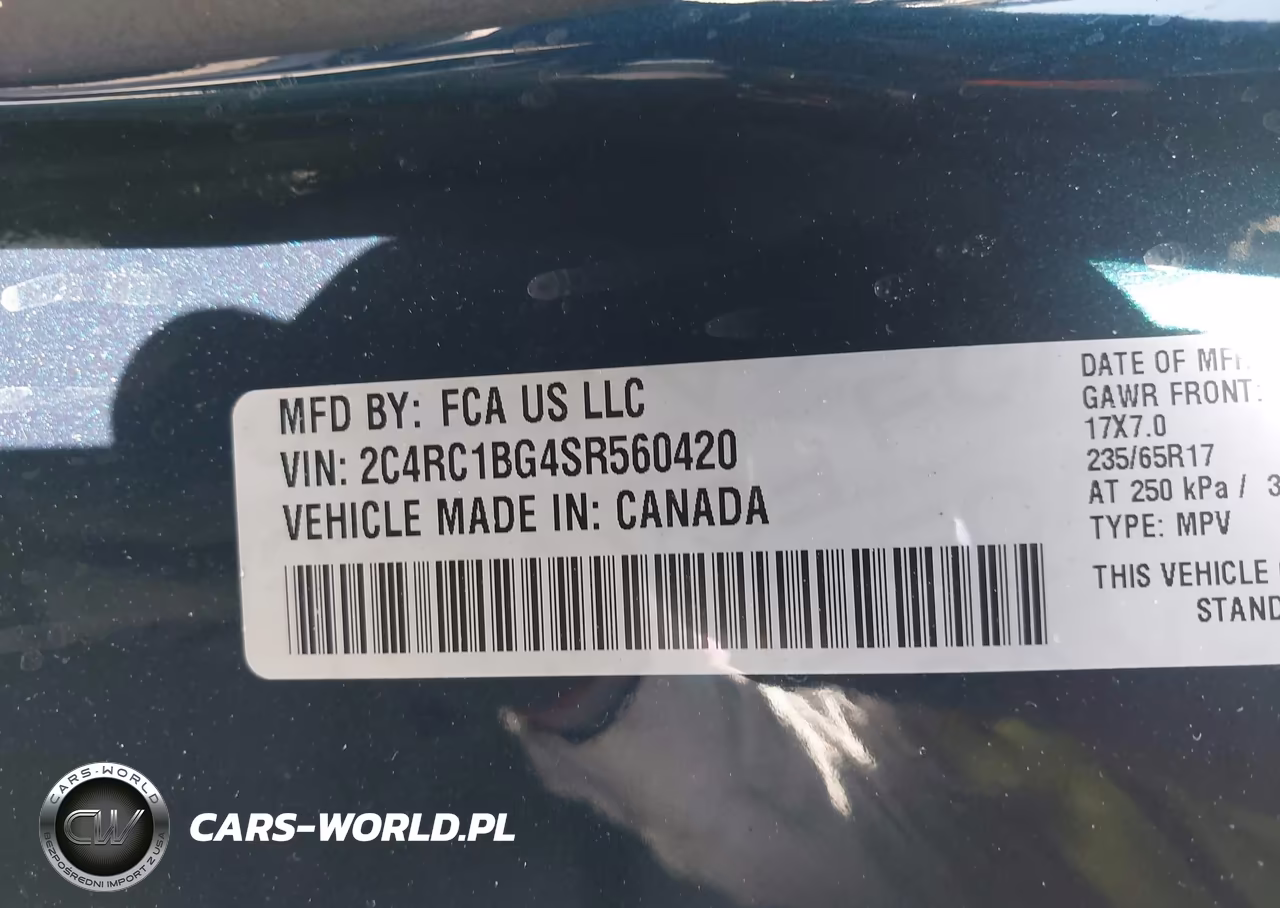 2025 Chrysler Pacifica Select VIN:2C4RC1BG4SR560420 - 9