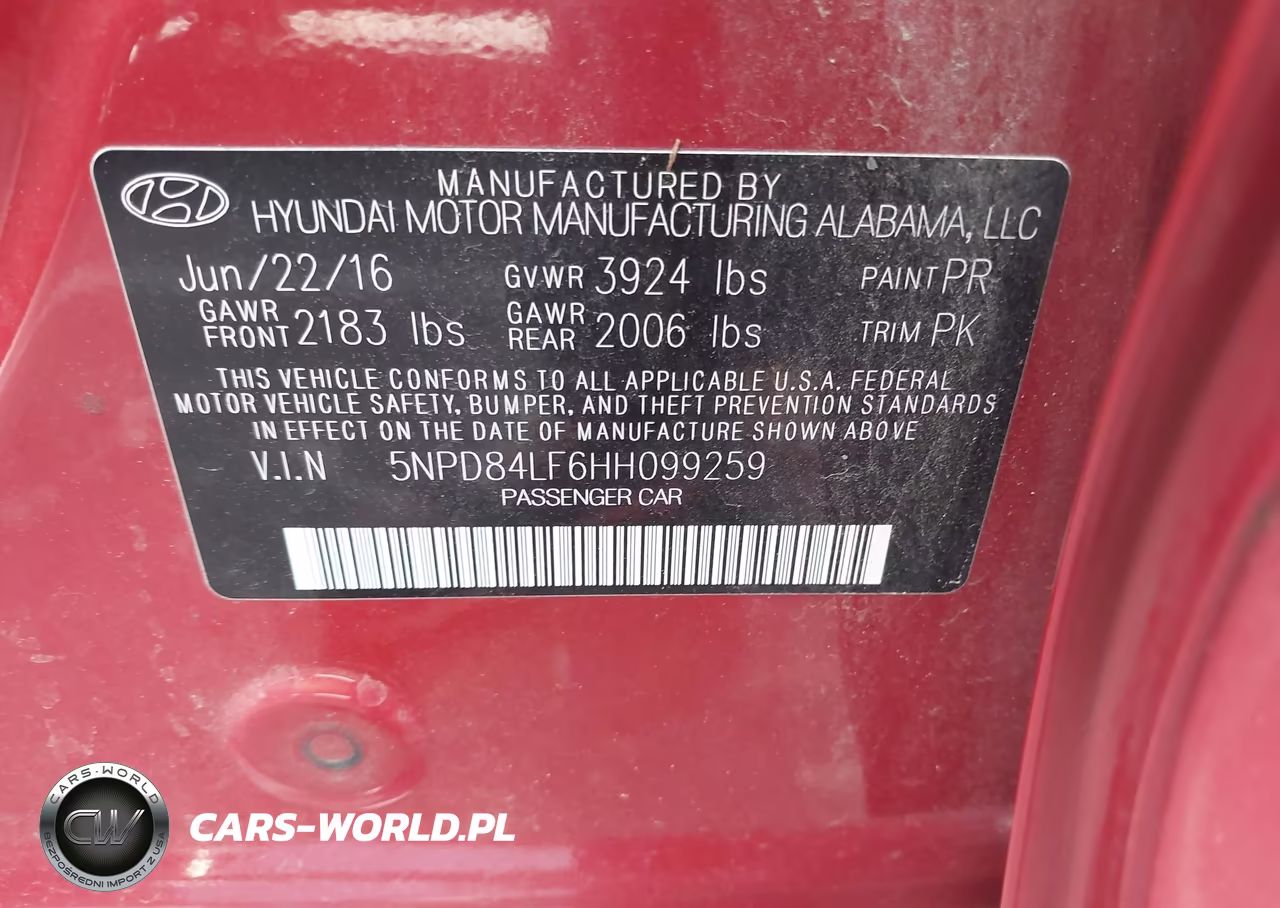 2017 Hyundai Elantra Se VIN:5NPD84LF6HH099259 - 9