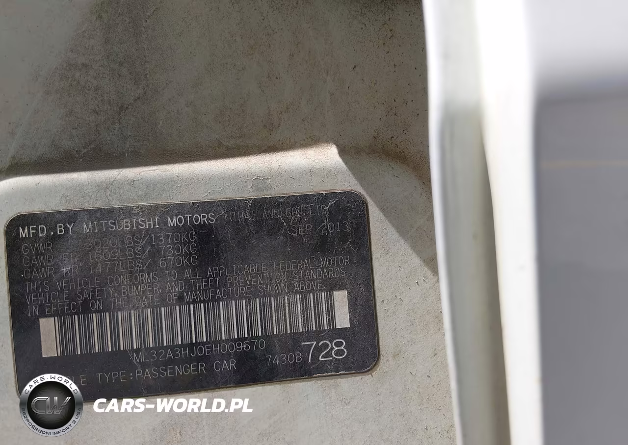 2014 Mitsubishi Mirage De VIN:ML32A3HJ0EH009670 - 9