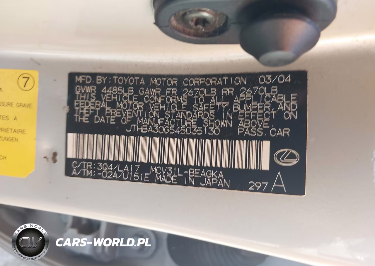 2004 Lexus Es 330 VIN:JTHBA30G545035130 - 9