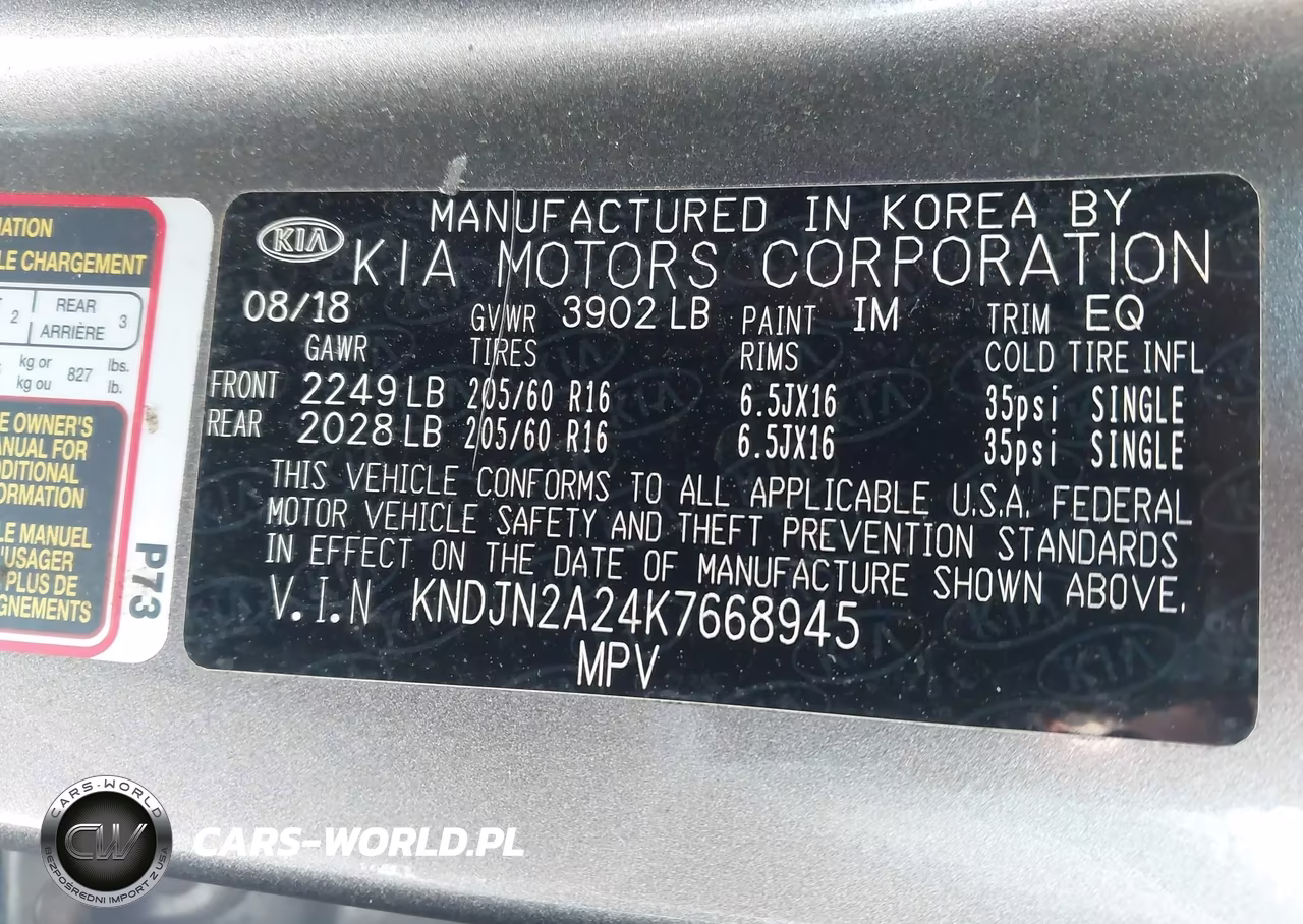 2019 Kia Soul VIN:KNDJN2A24K7668945 - 9