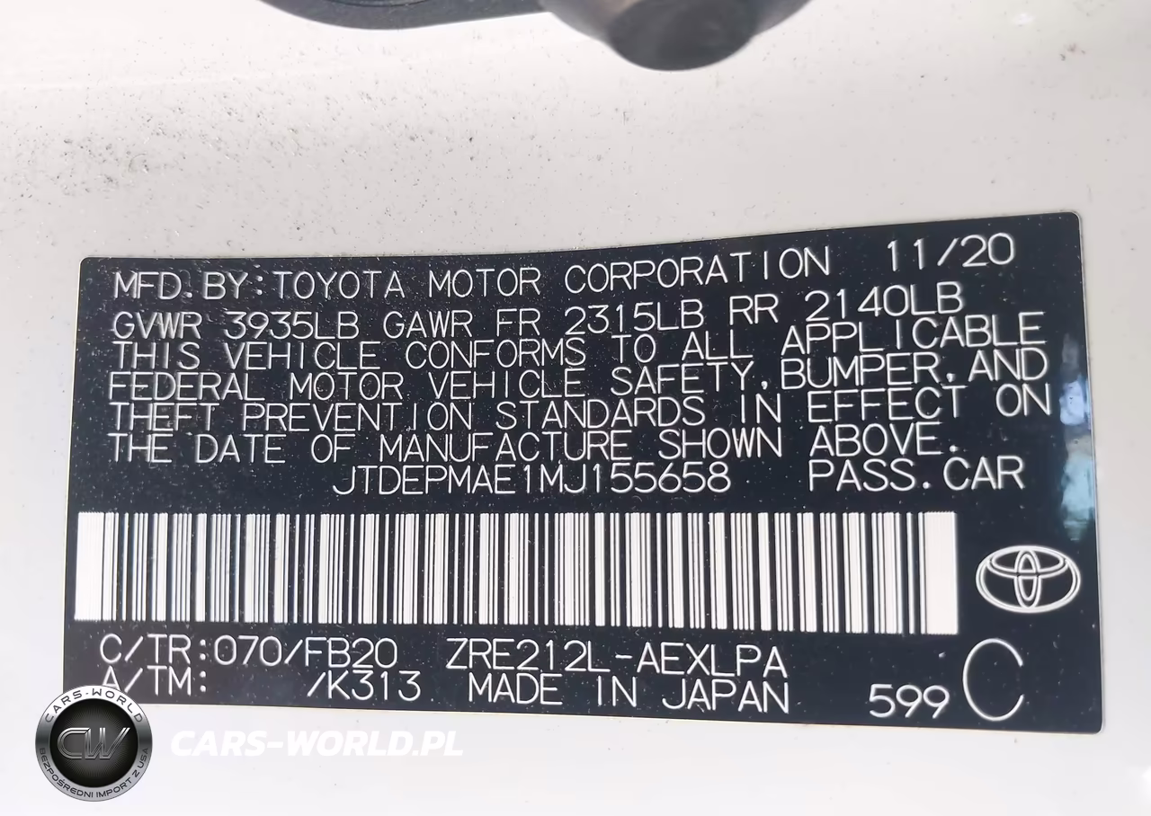 2021 Toyota Corolla Le VIN:JTDEPMAE1MJ155658 - 9