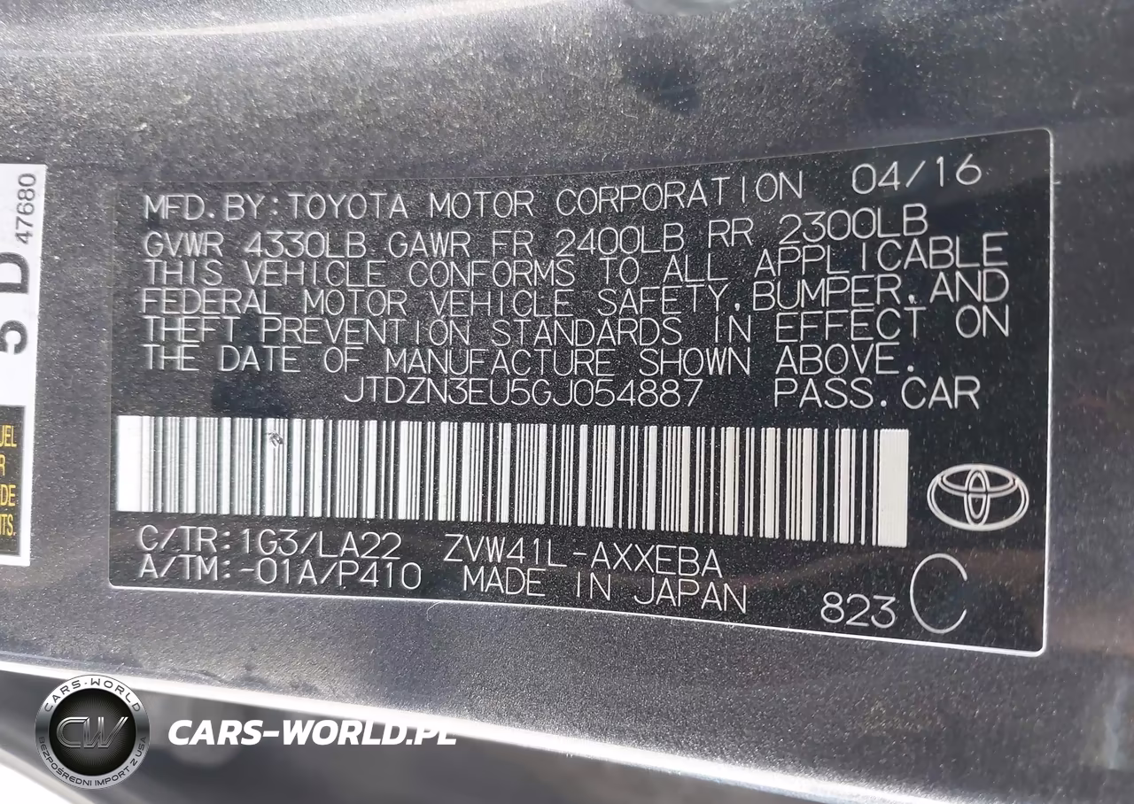 2016 Toyota Prius V Four VIN:JTDZN3EU5GJ054887 - 9