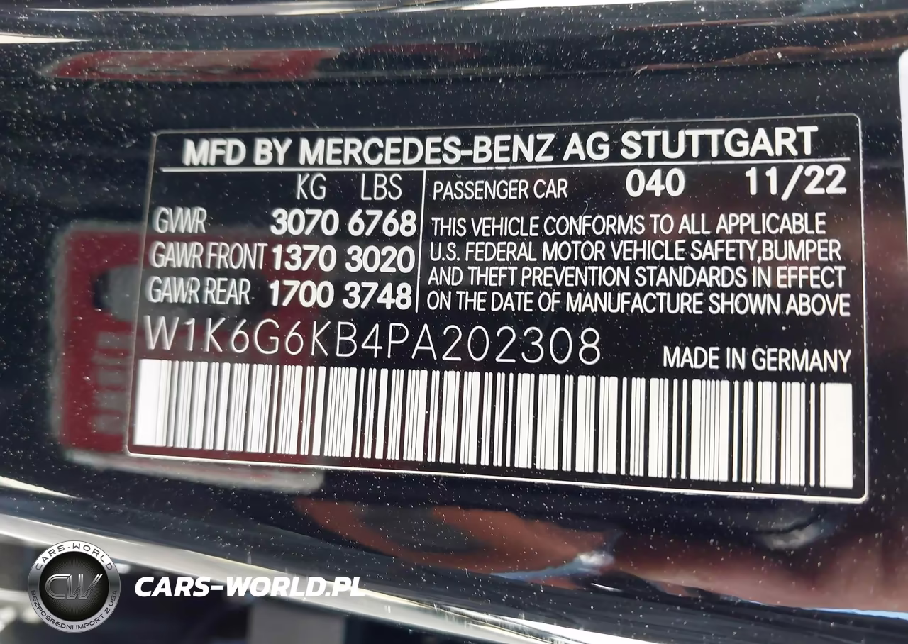 2023 Mercedes-Benz S 580E 4Matic VIN:W1K6G6KB4PA202308 - 9