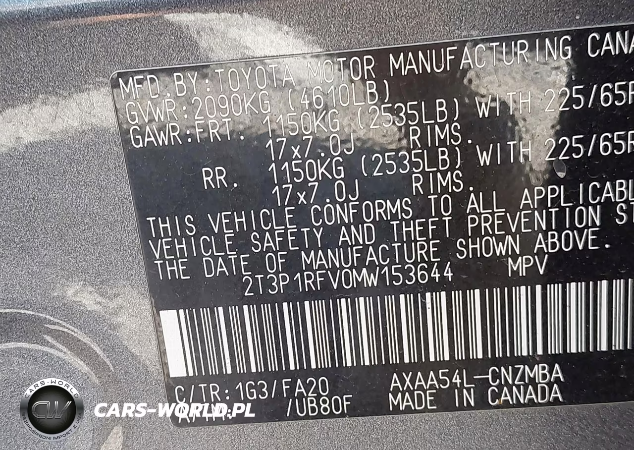 2021 Toyota Rav4 Xle VIN:2T3P1RFV0MW153644 - 9