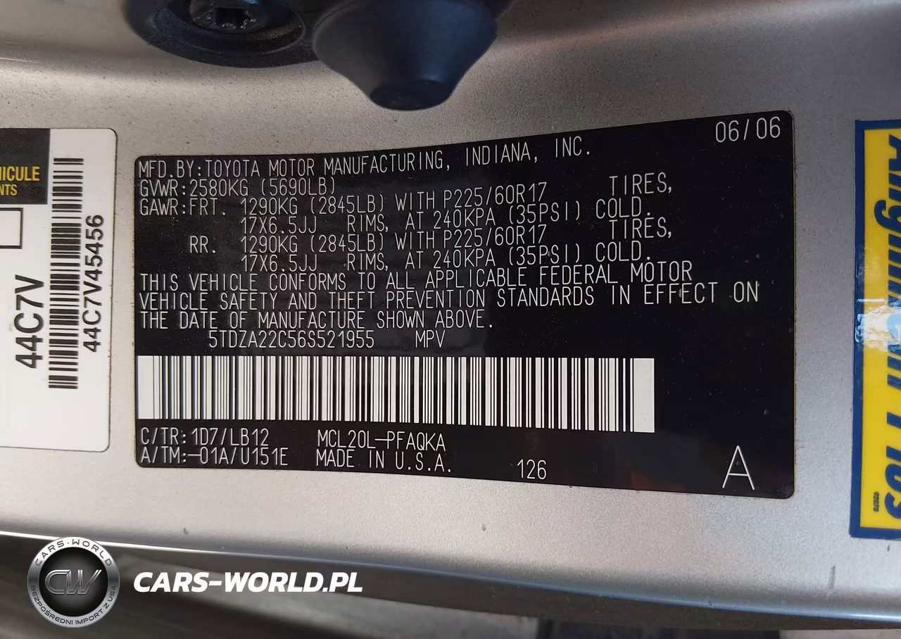 2006 Toyota Sienna Xle Limited VIN:5TDZA22C56S521955 - 9