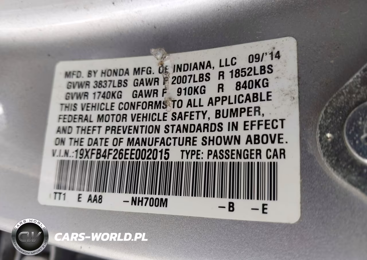 2014 Honda Civic Hybrid VIN:19XFB4F26EE002015 - 9