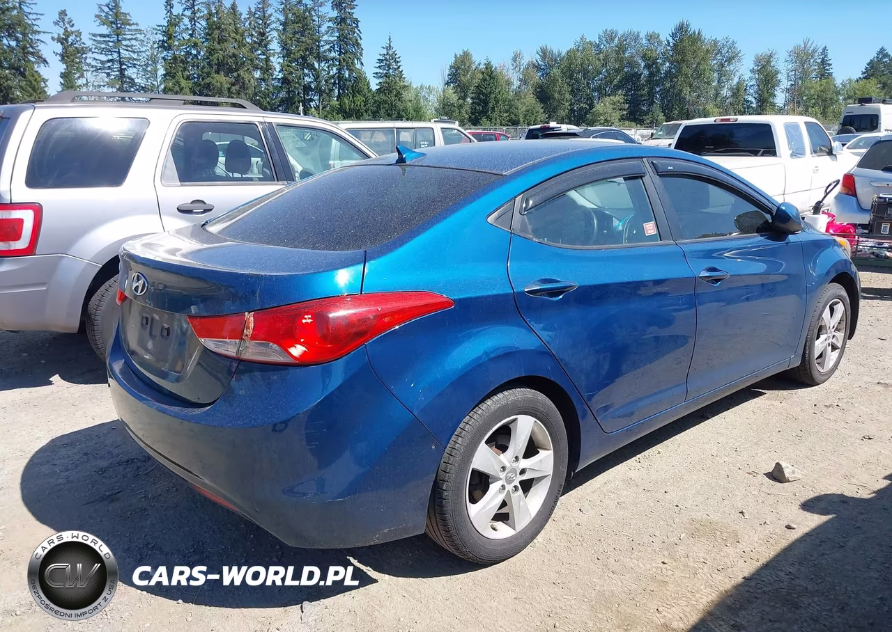 2013 Hyundai Elantra Gls VIN:KMHDH4AE3DU007272 - 4