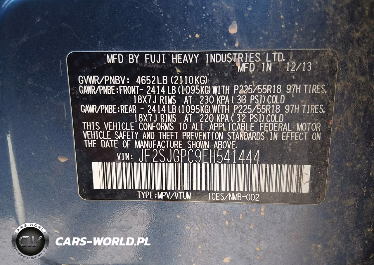 2014 Subaru Forester 2.0Xt Touring VIN:JF2SJGPC9EH541444 - 9