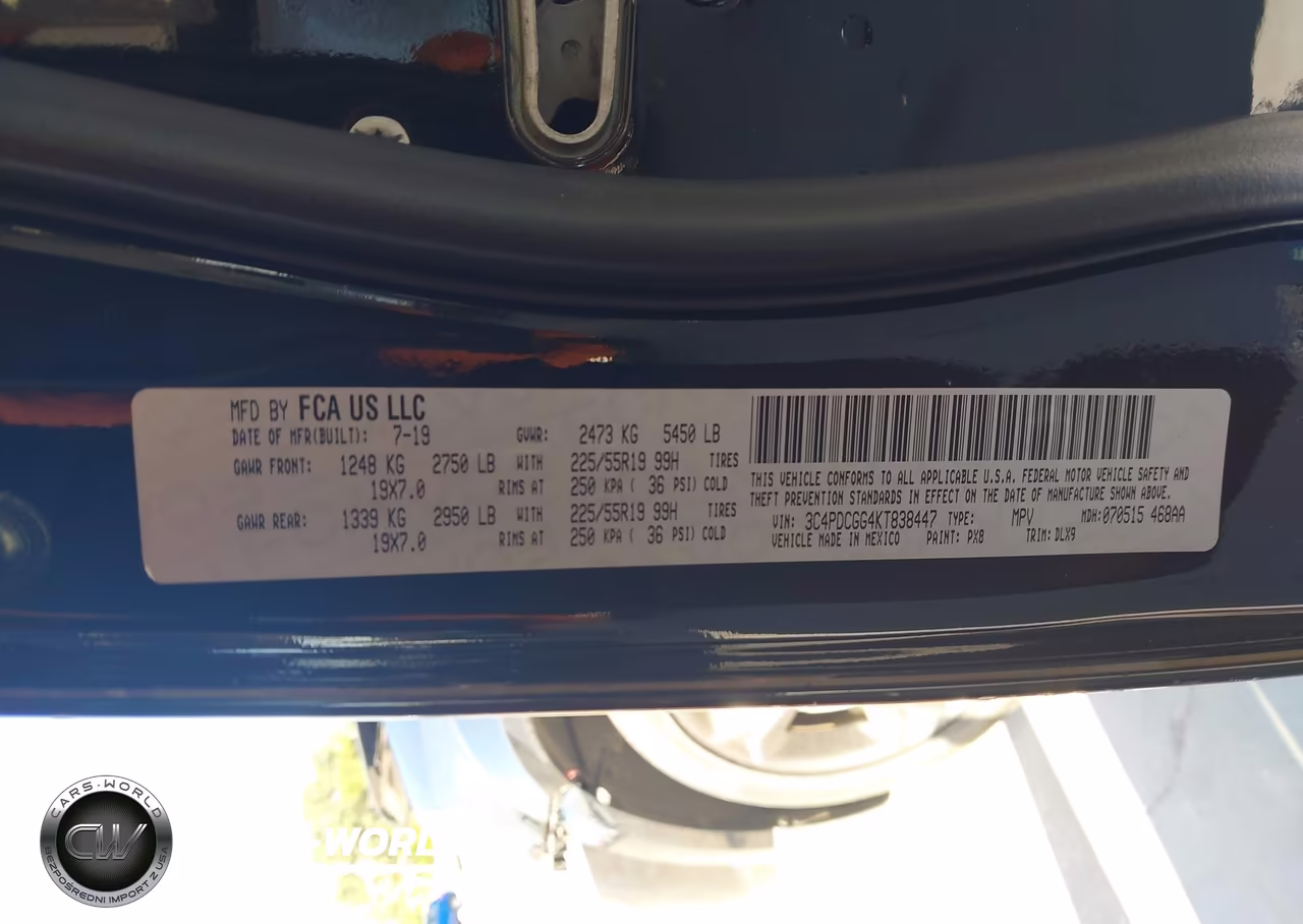 2019 Dodge Journey Crossroad VIN:3C4PDCGG4KT838447 - 9