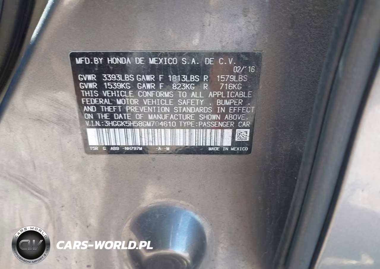 2016 Honda Fit Lx VIN:3HGGK5H58GM704610 - 9