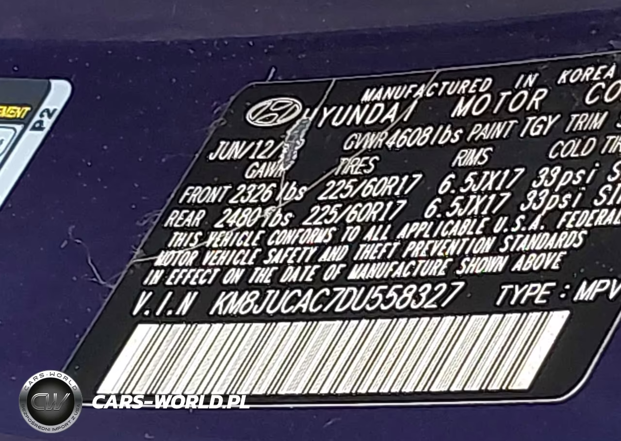 2013 Hyundai Tucson Gls VIN:KM8JUCAC7DU558327 - 9