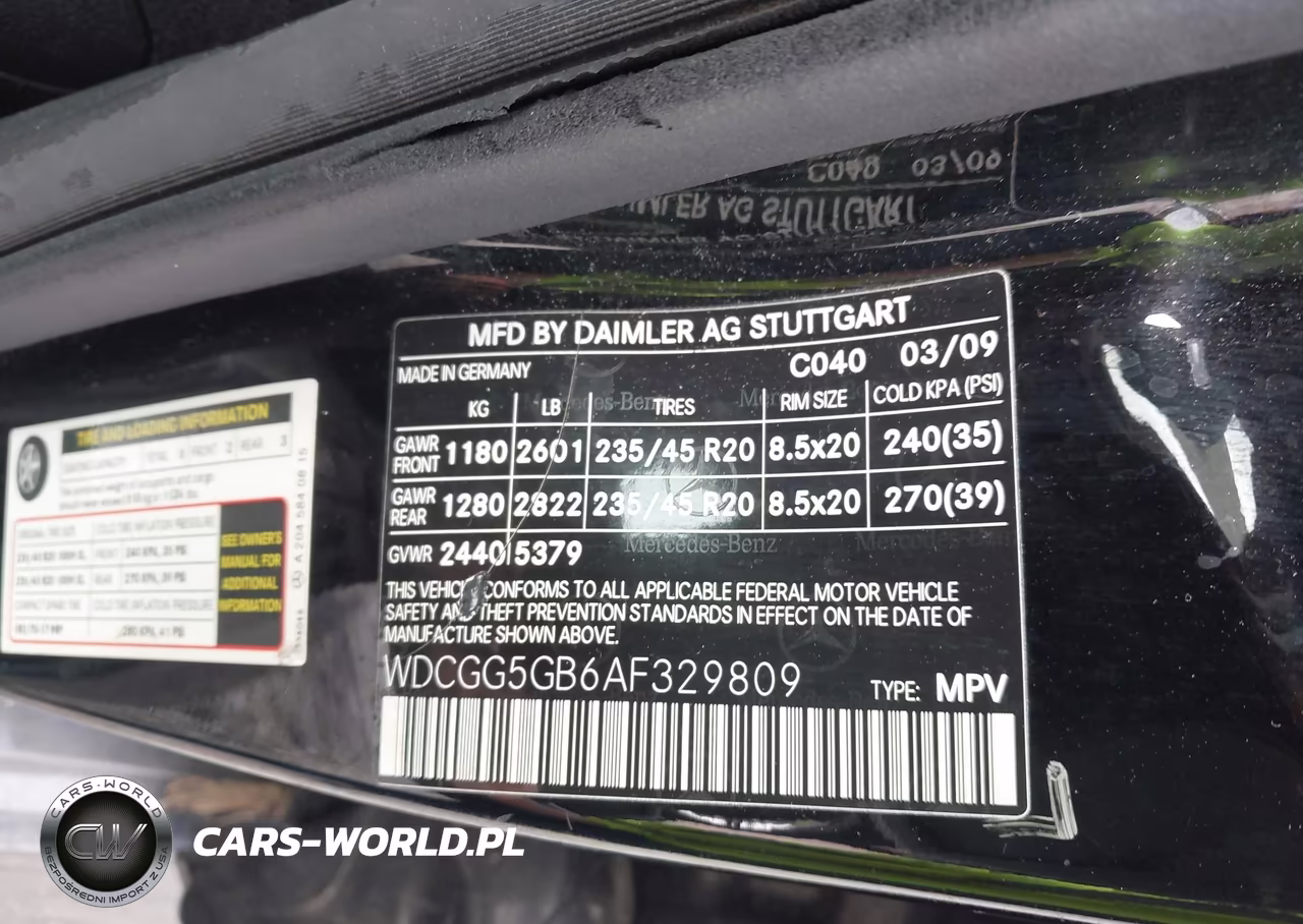 2010 Mercedes-Benz Glk 350 VIN:WDCGG5GB6AF329809 - 9