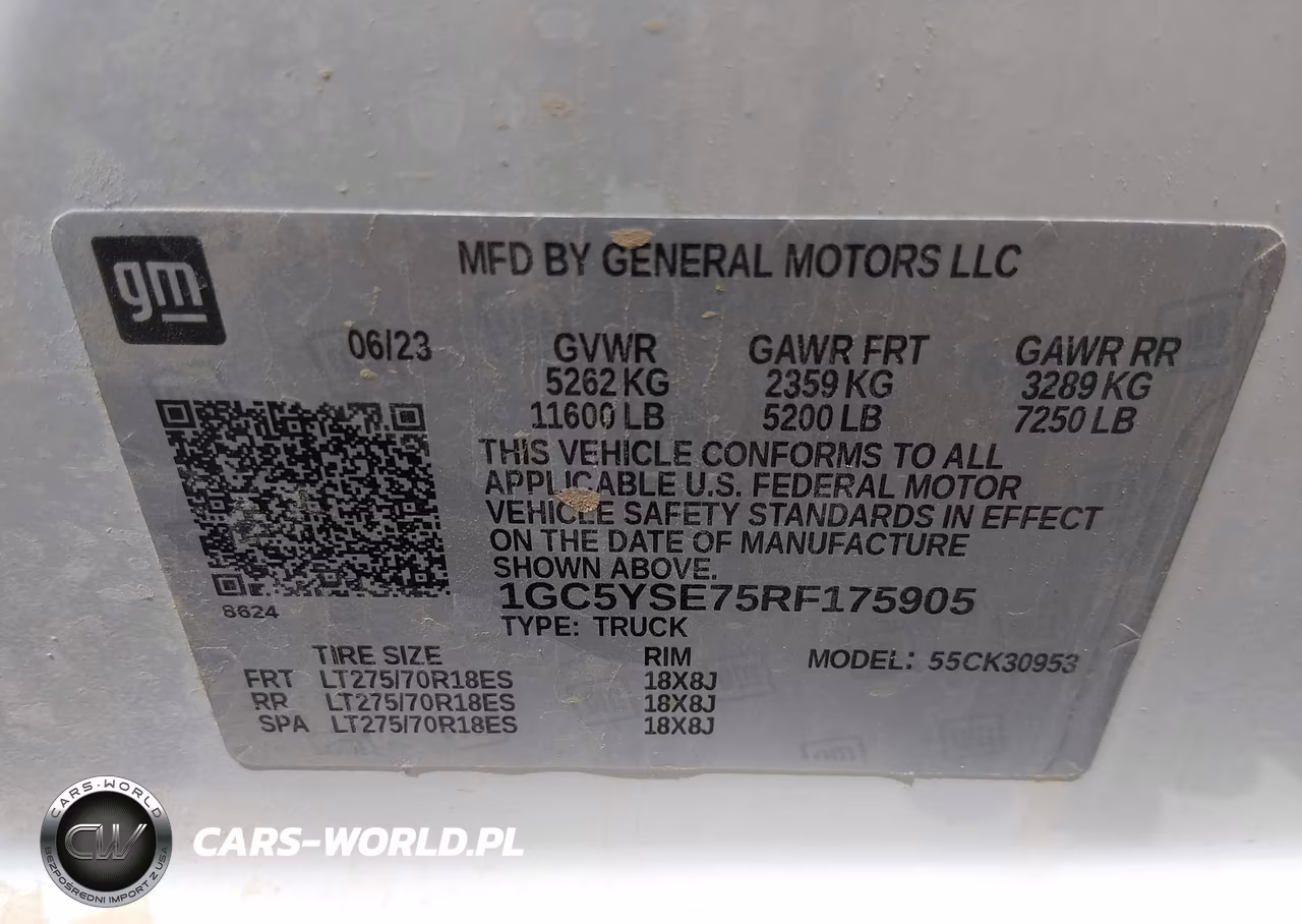 2024 Chevrolet Silverado 3500Hd 4Wd Long Bed Work Truck VIN:1GC5YSE75RF175905 - 8