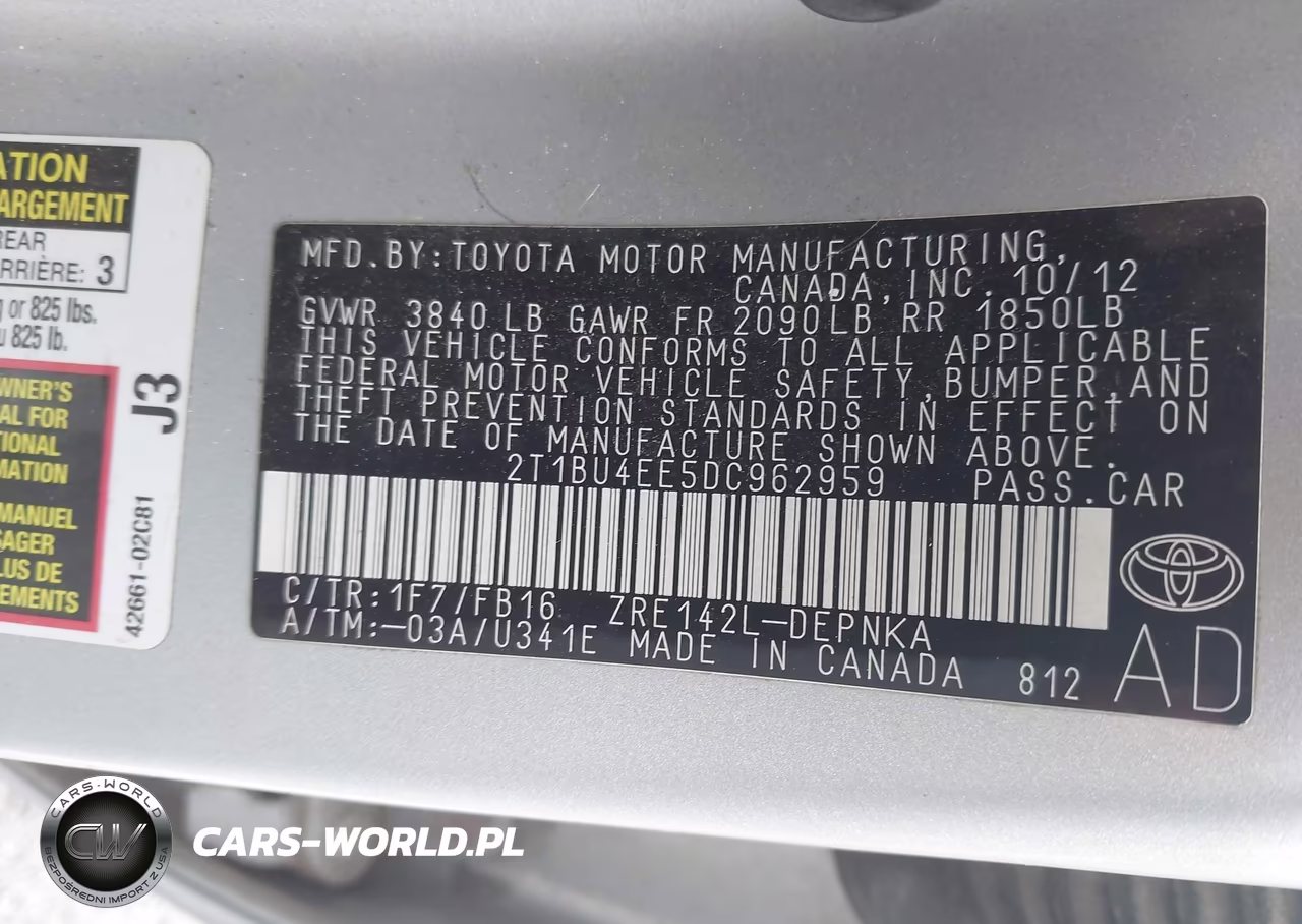 2013 Toyota Corolla Le VIN:2T1BU4EE5DC962959 - 9