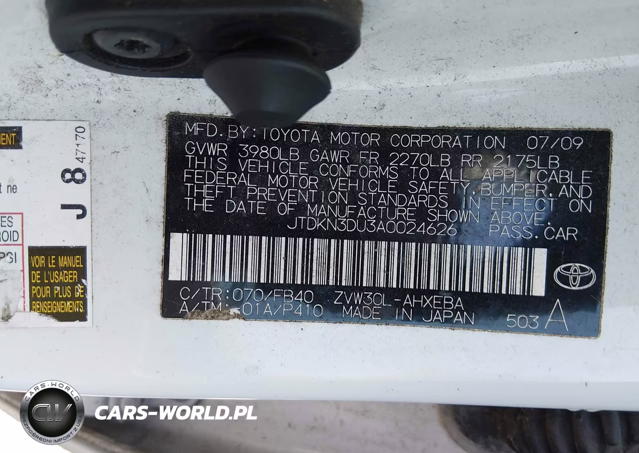 2010 Toyota Prius Ii VIN:JTDKN3DU3A0024626 - 9