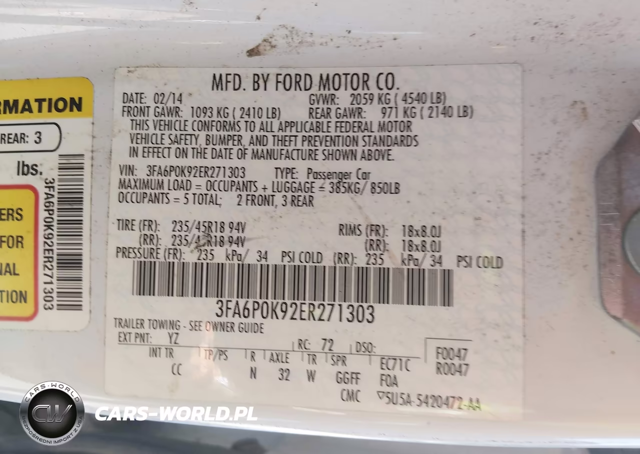 2014 Ford Fusion Titanium VIN:3FA6P0K92ER271303 - 9