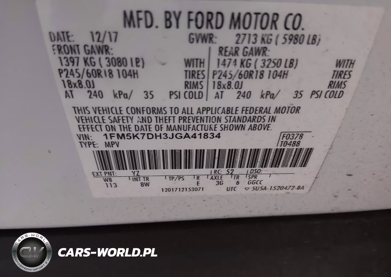 2018 Ford Explorer Xlt VIN:1FM5K7DH3JGA41834 - 9