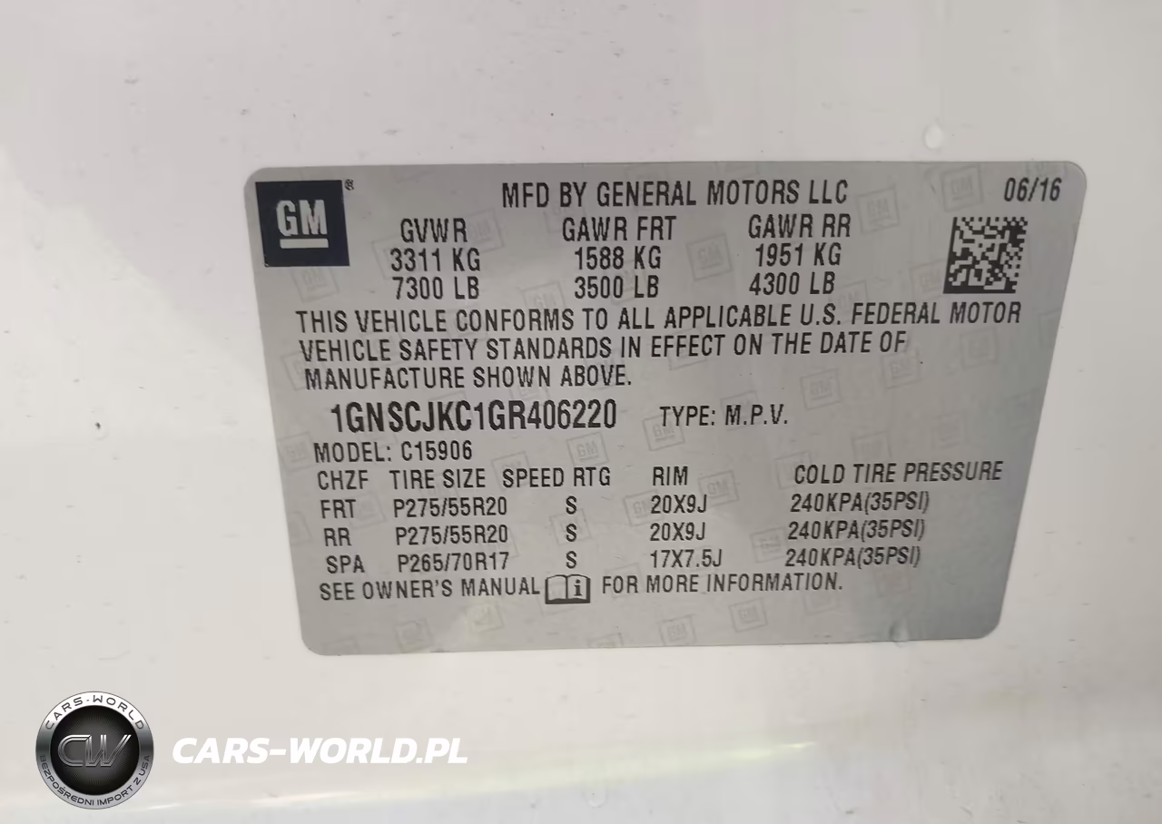 2016 Chevrolet Suburban Ltz VIN:1GNSCJKC1GR406220 - 9