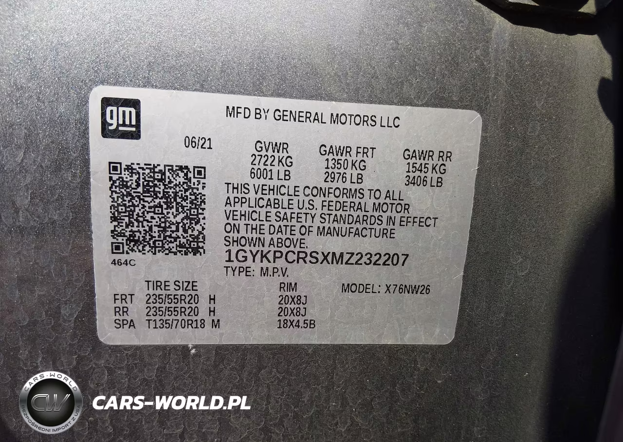 2021 Cadillac Xt6 Fwd Premium Luxury VIN:1GYKPCRSXMZ232207 - 9