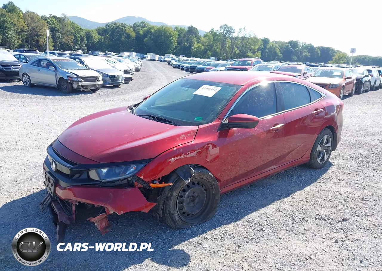 2020 Honda Civic Lx VIN:19XFC2F61LE018575 - 2