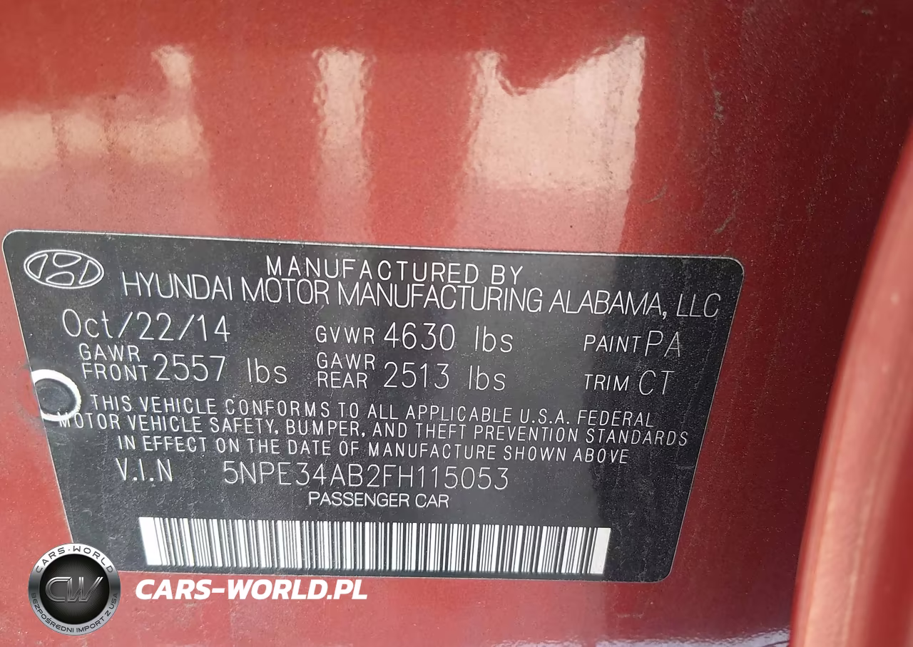 2015 Hyundai Sonata Limited 2.0T VIN:5NPE34AB2FH115053 - 9