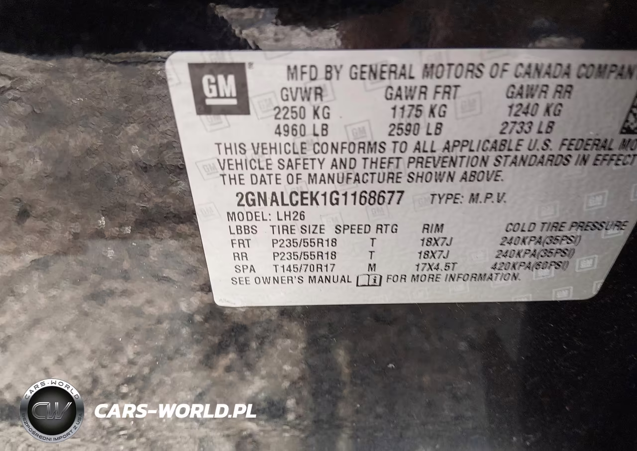2016 Chevrolet Equinox Lt VIN:2GNALCEK1G1168677 - 9