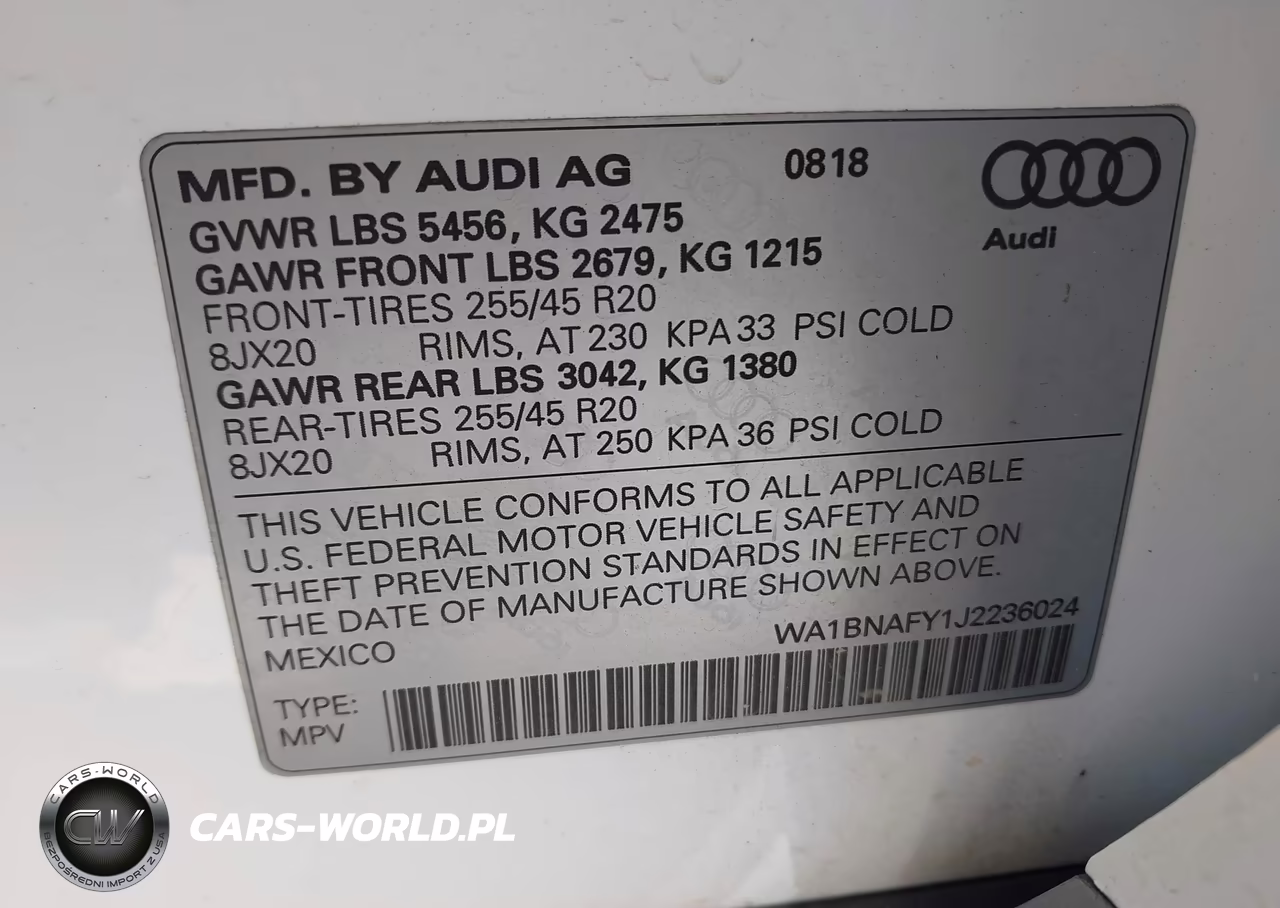 2018 Audi Q5 2.0T Premium-2.0T Tech Premium VIN:WA1BNAFY1J2236024 - 9
