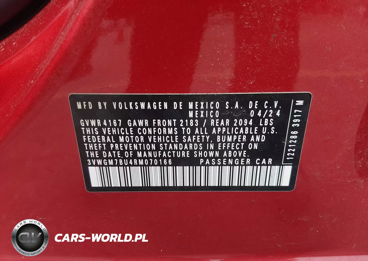 2024 Volkswagen Jetta 1.5T Sel VIN:3VWGM7BU4RM070166 - 9