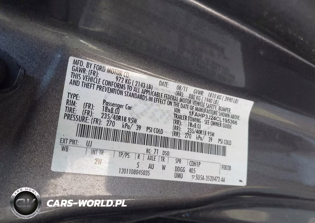 2012 Ford Focus Titanium VIN:1FAHP3J24CL195366 - 9