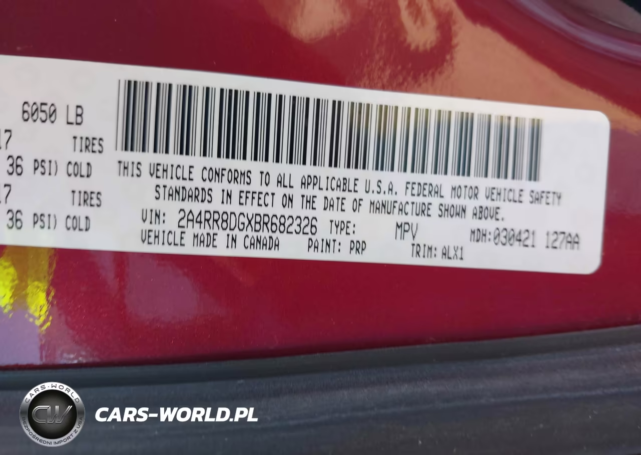 2011 Chrysler Town & Country Touring-L VIN:2A4RR8DGXBR682326 - 9