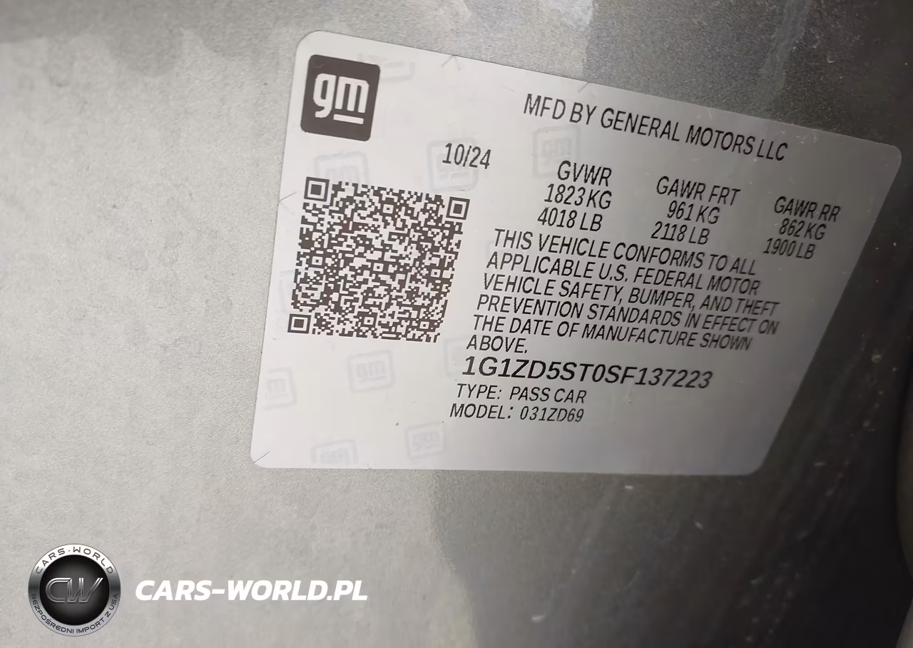 2025 Chevrolet Malibu Fwd 1Lt VIN:1G1ZD5ST0SF137223 - 9