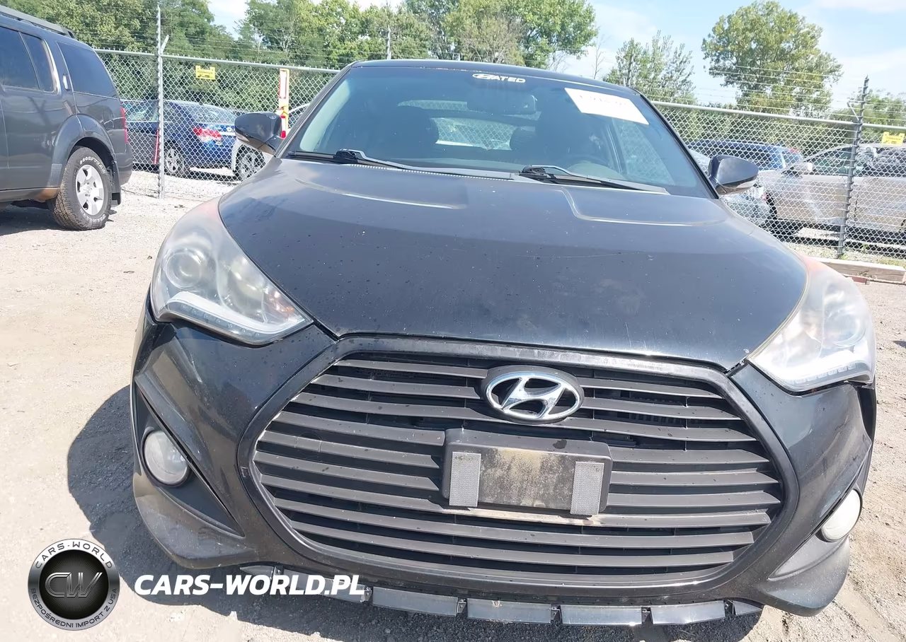 2014 Hyundai Veloster Turbo W-Blue VIN:KMHTC6AE1EU192641 - 6