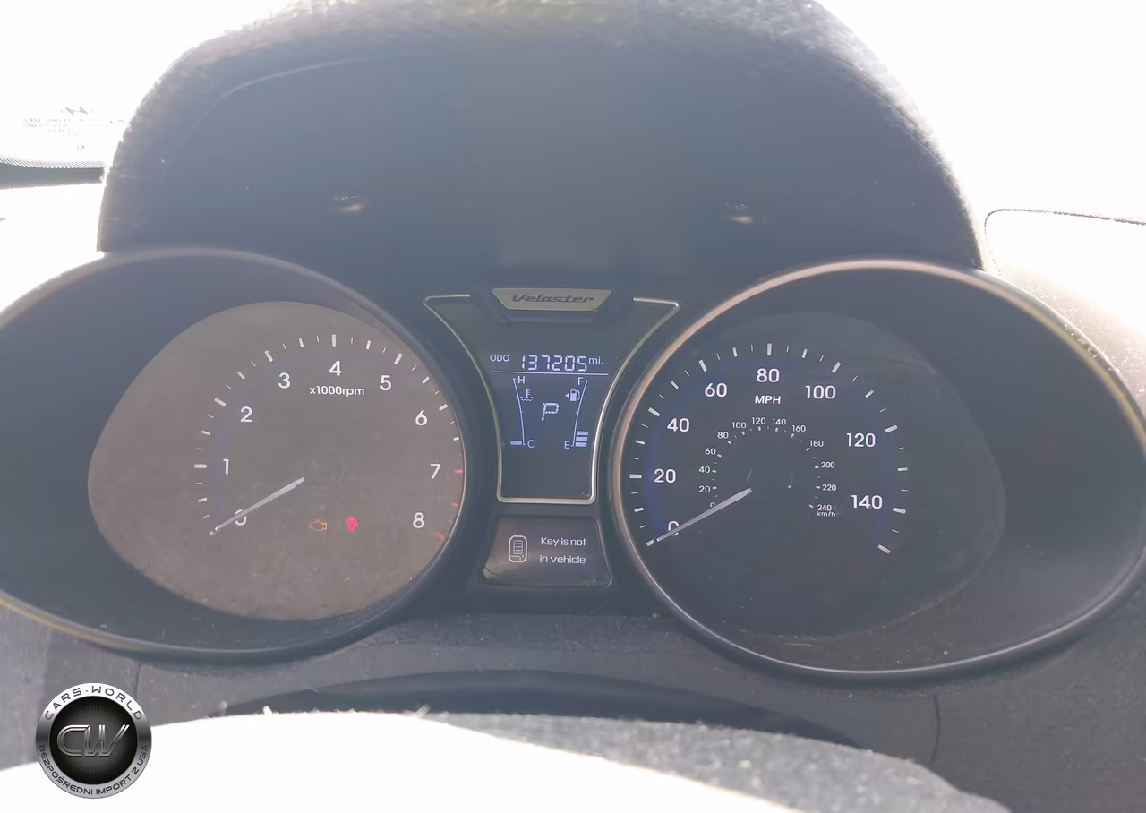 2014 Hyundai Veloster Turbo W-Blue VIN:KMHTC6AE1EU192641 - 7
