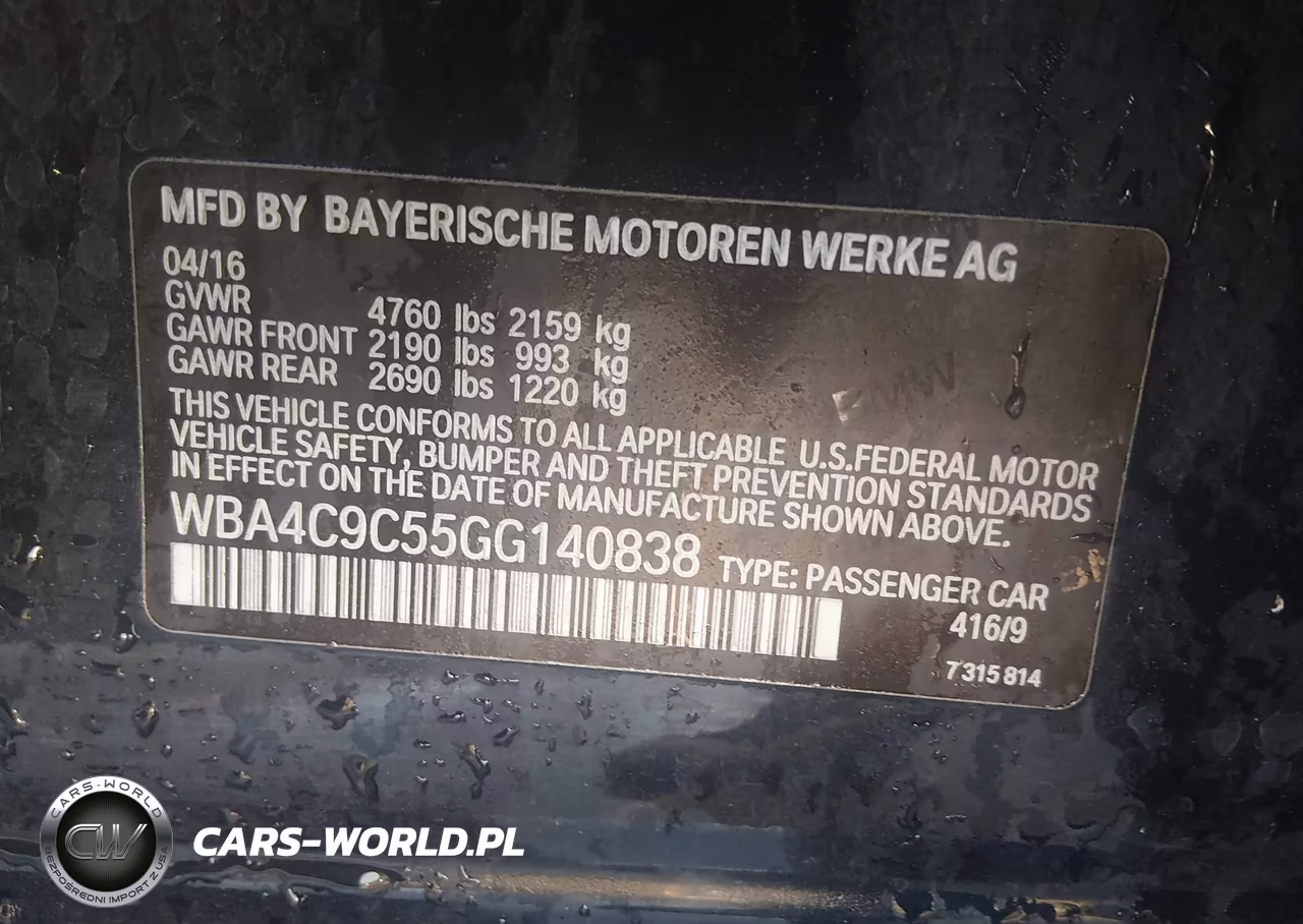 2016 BMW 428I Gran Coupe xDrive VIN:WBA4C9C55GG140838 - 9