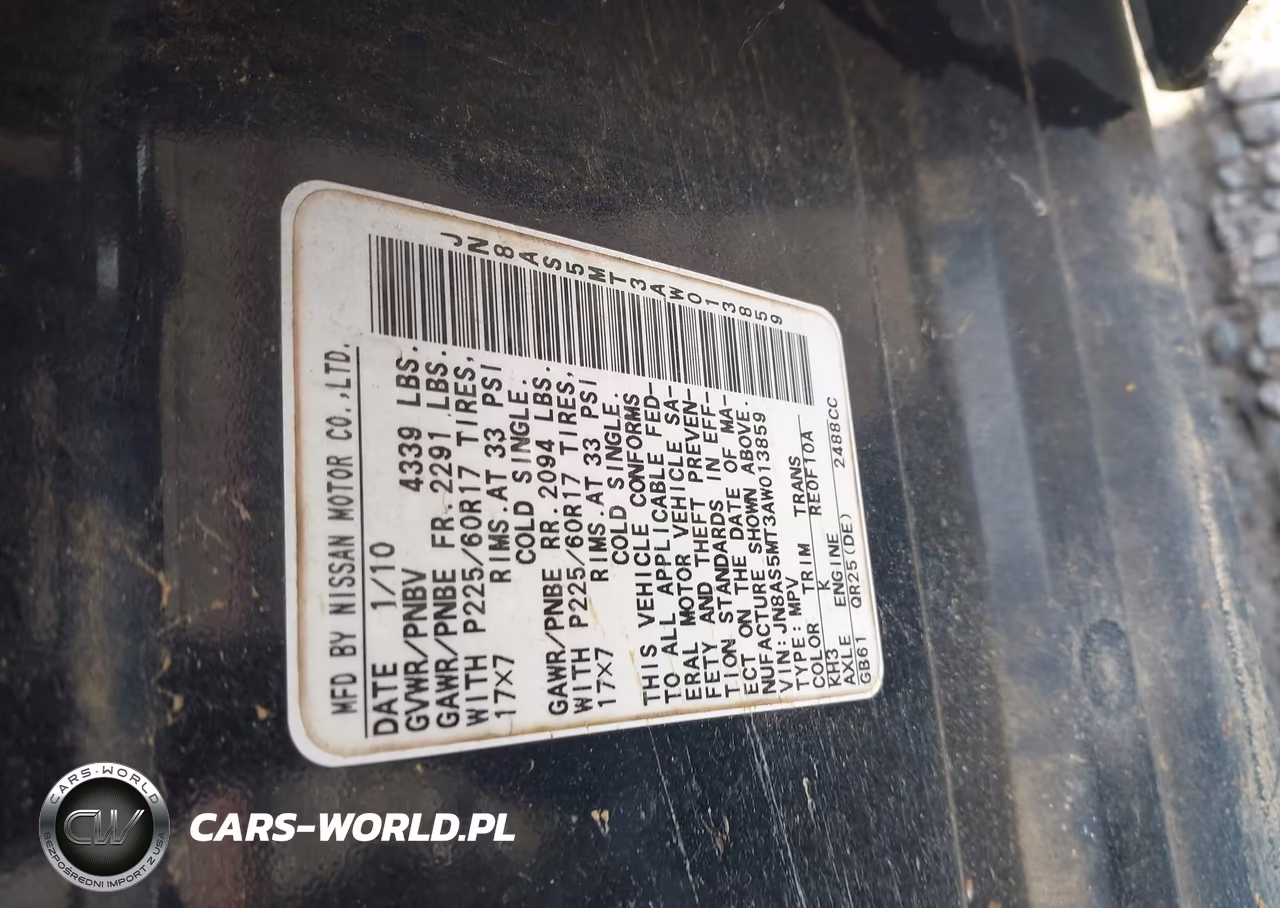 2010 Nissan Rogue Sl VIN:JN8AS5MT3AW013859 - 9
