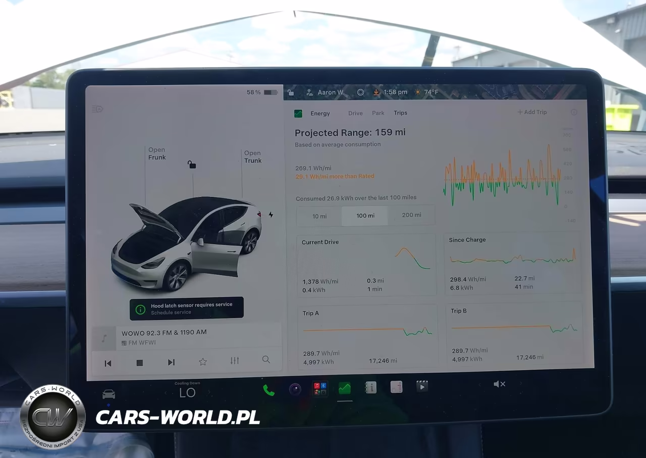 2021 Tesla Model Y Long Range Dual Motor All-Wheel Drive VIN:5YJYGDEEXMF190357 - 18