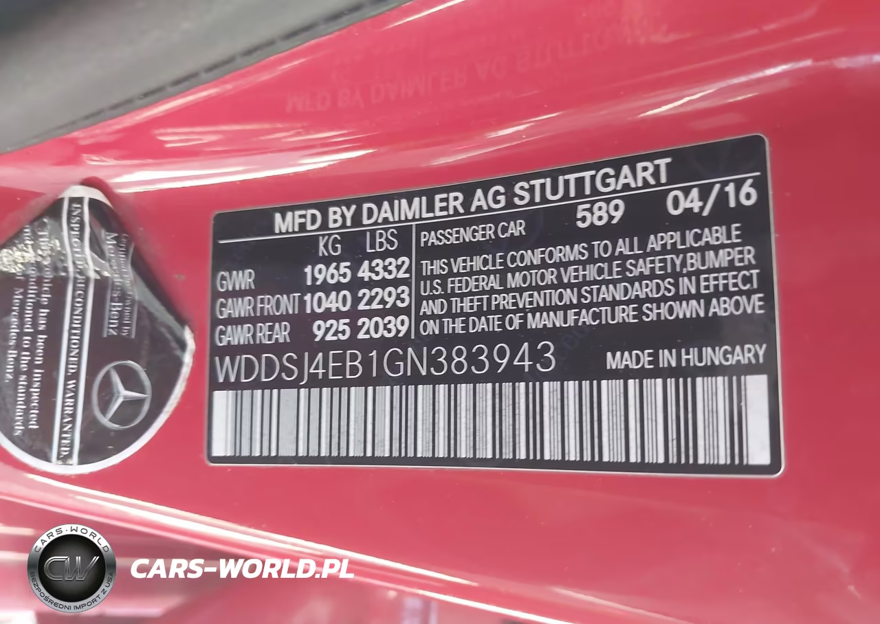 2016 Mercedes-Benz Cla 250 VIN:WDDSJ4EB1GN383943 - 9