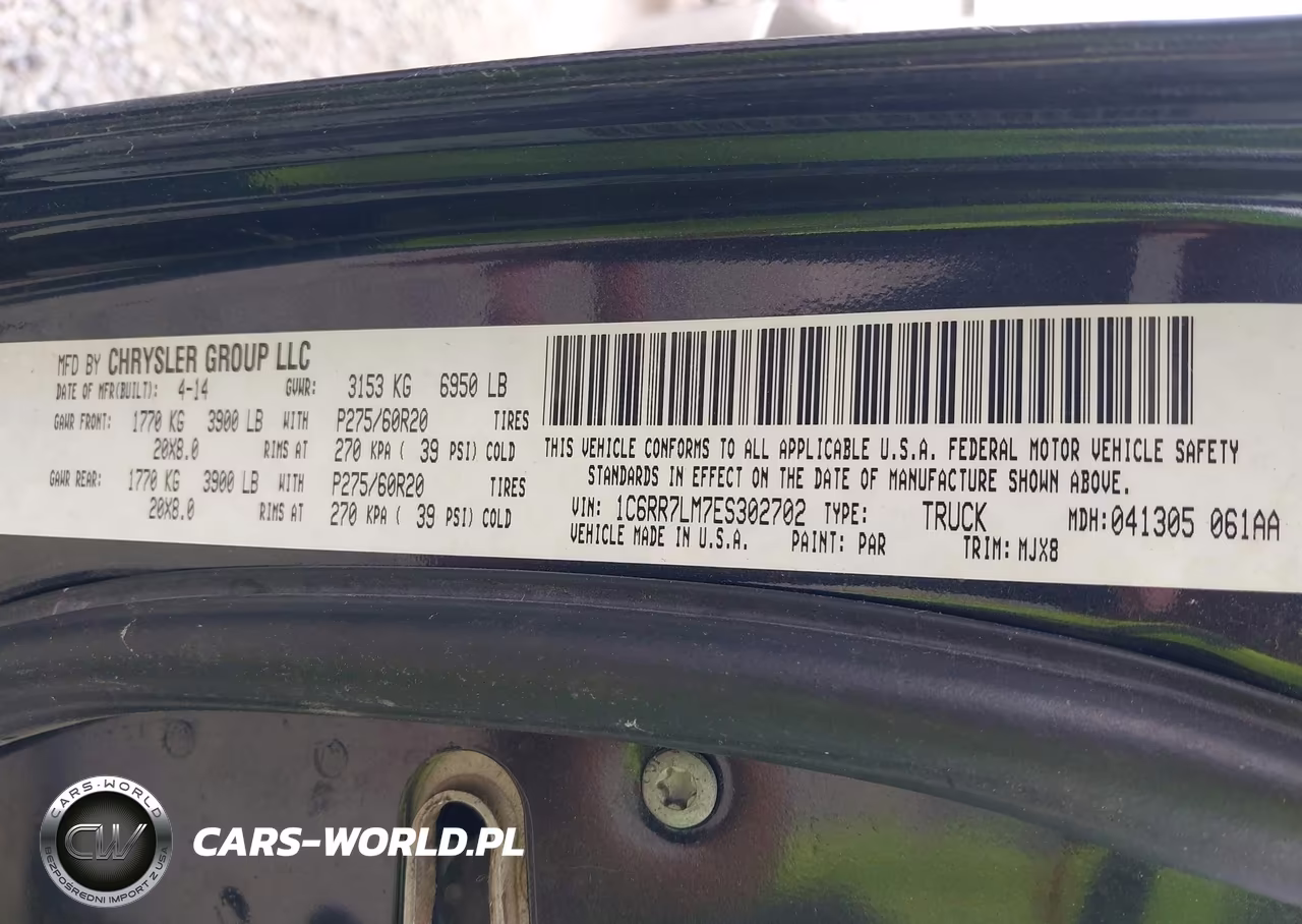 2014 Ram 1500 Big Horn VIN:1C6RR7LM7ES302702 - 9