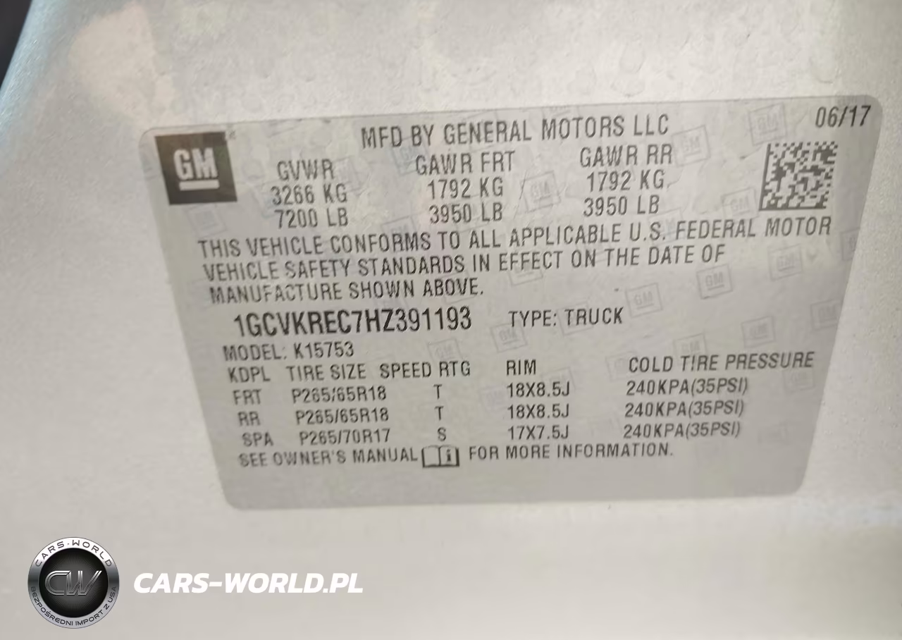 2017 Chevrolet Silverado 1500 Lt VIN:1GCVKREC7HZ391193 - 9