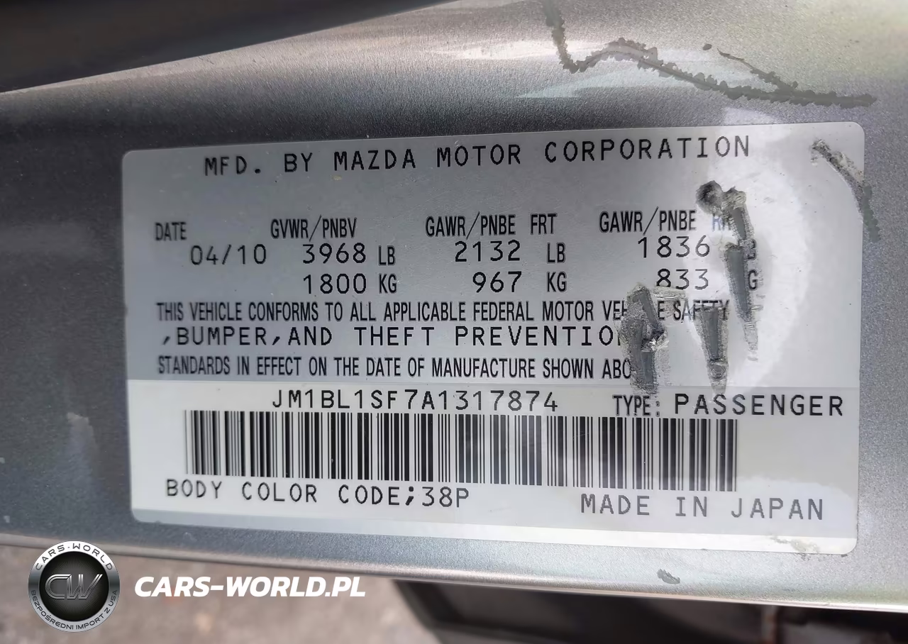 2010 Mazda Mazda3 I Touring VIN:JM1BL1SF7A1317874 - 9