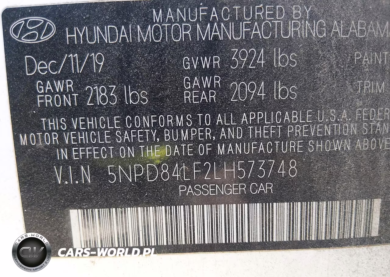 2020 Hyundai Elantra Sel VIN:5NPD84LF2LH573748 - 9