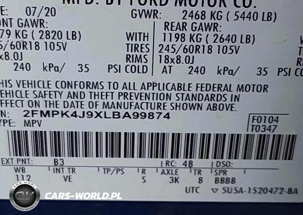 2020 Ford Edge Sel VIN:2FMPK4J9XLBA99874 - 9