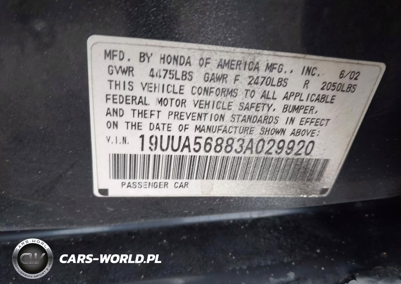 2003 Acura Tl 3.2 Type S VIN:19UUA56883A029920 - 9